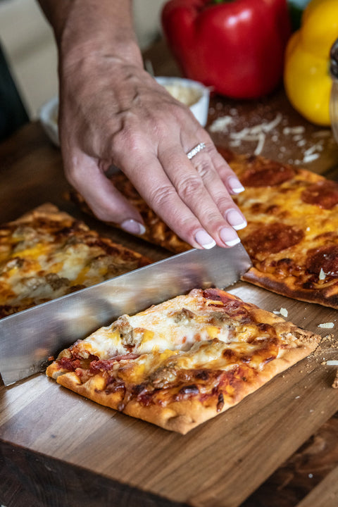 3 Meat Flatbread Pizza