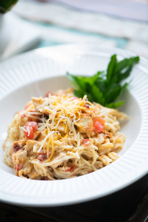 Chicken Rotel w/ angel hair